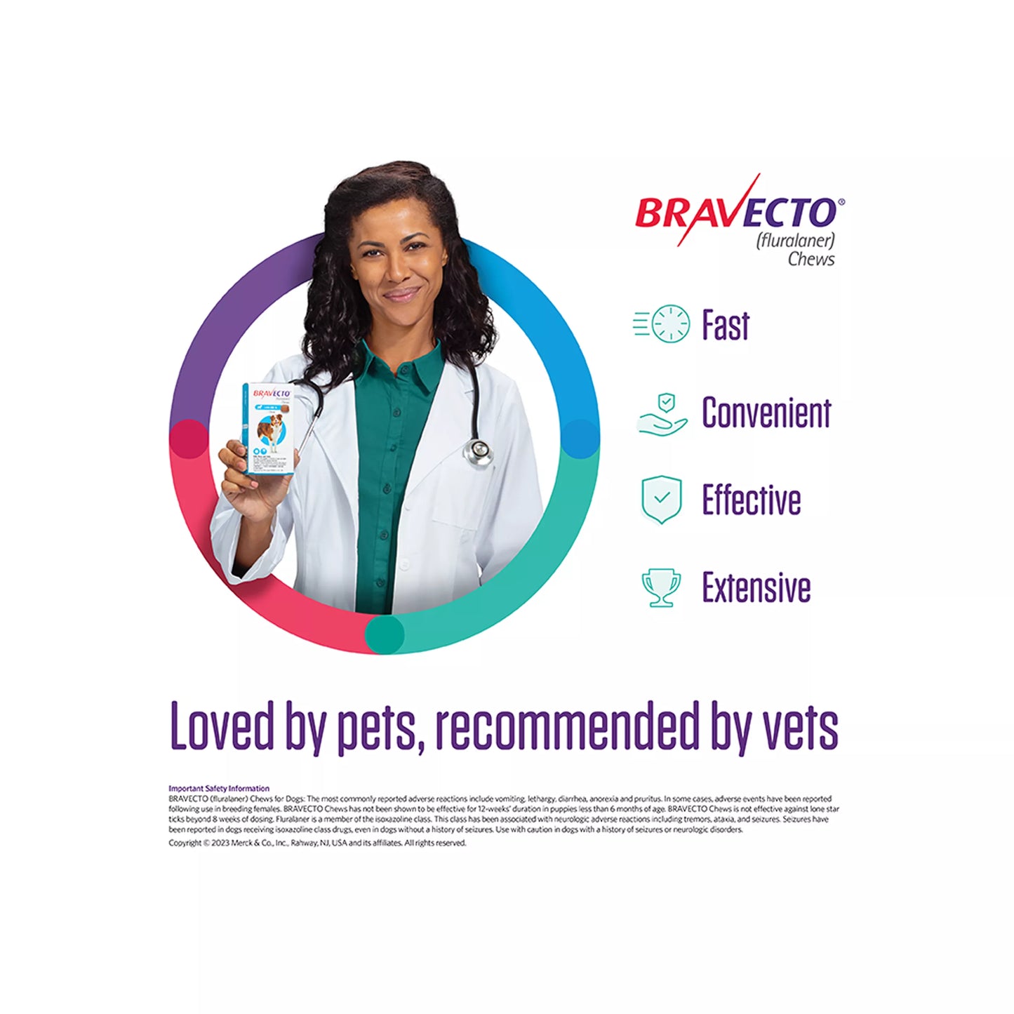 Bravecto Chews 44-88 lbs Blue, 1000 mg 1 chewable, 12 weeks acting