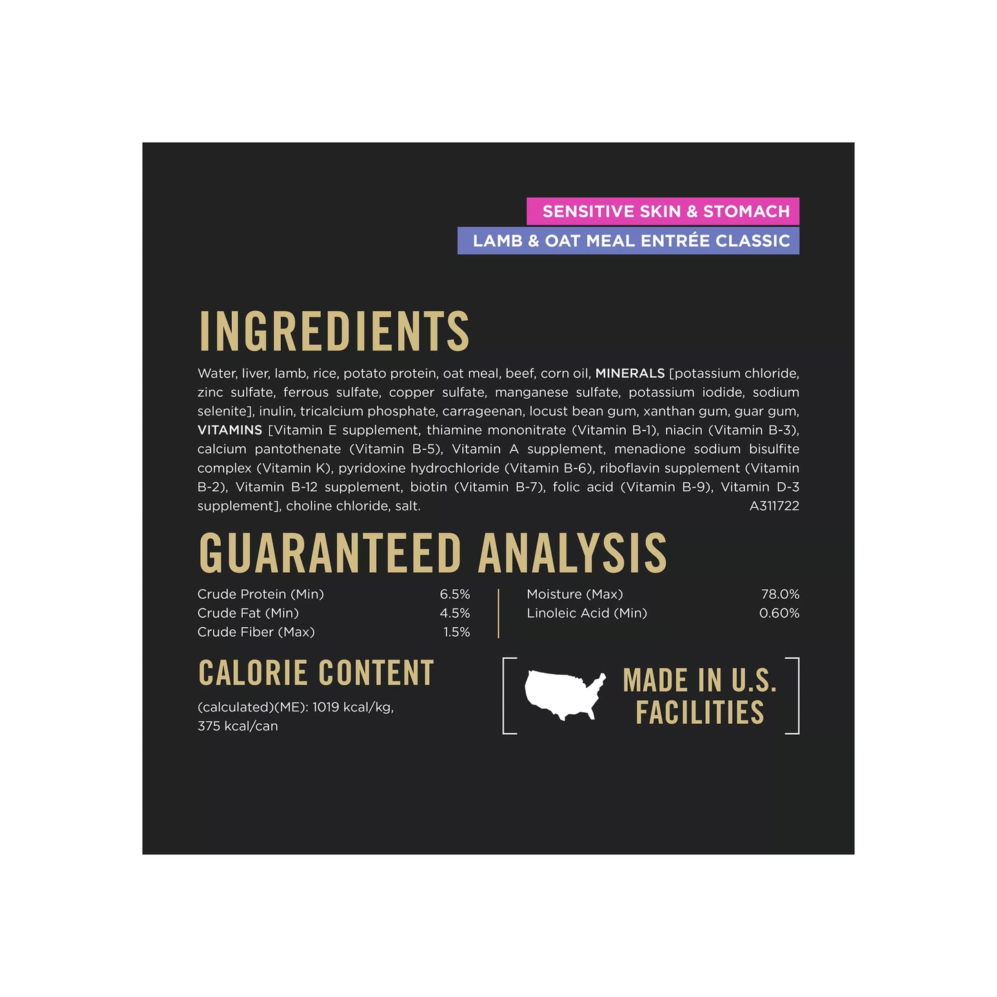 Purina® Pro Plan Sensitive Skin & Stomach Adult Wet Dog Food - Pate, Variety Pack, 13 Oz, 12 Count