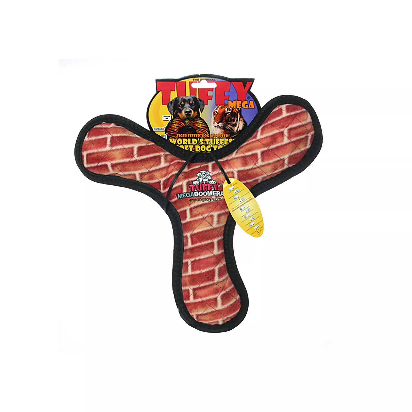 TUFFY® Mega Boomerang Brick Dog Toy