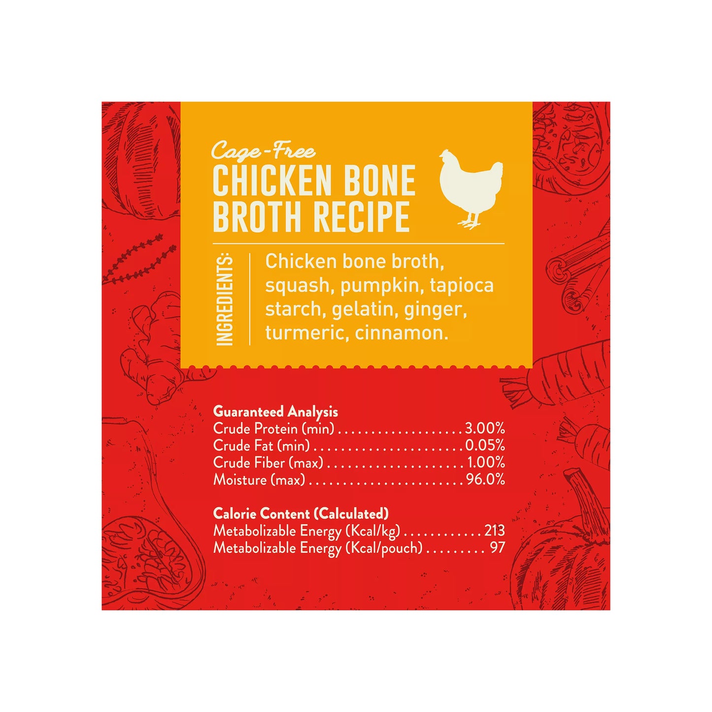Stella & Chewy's Bountiful Bone Broth All Life Stages Dog Food Topper - Chicken