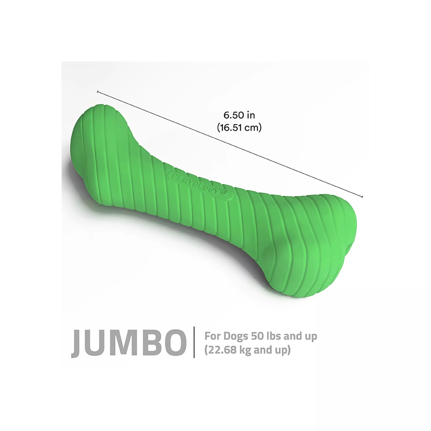 Playology Holiday Mom's Turkey Scented Crunch Bone Dog Toy, Jumbo