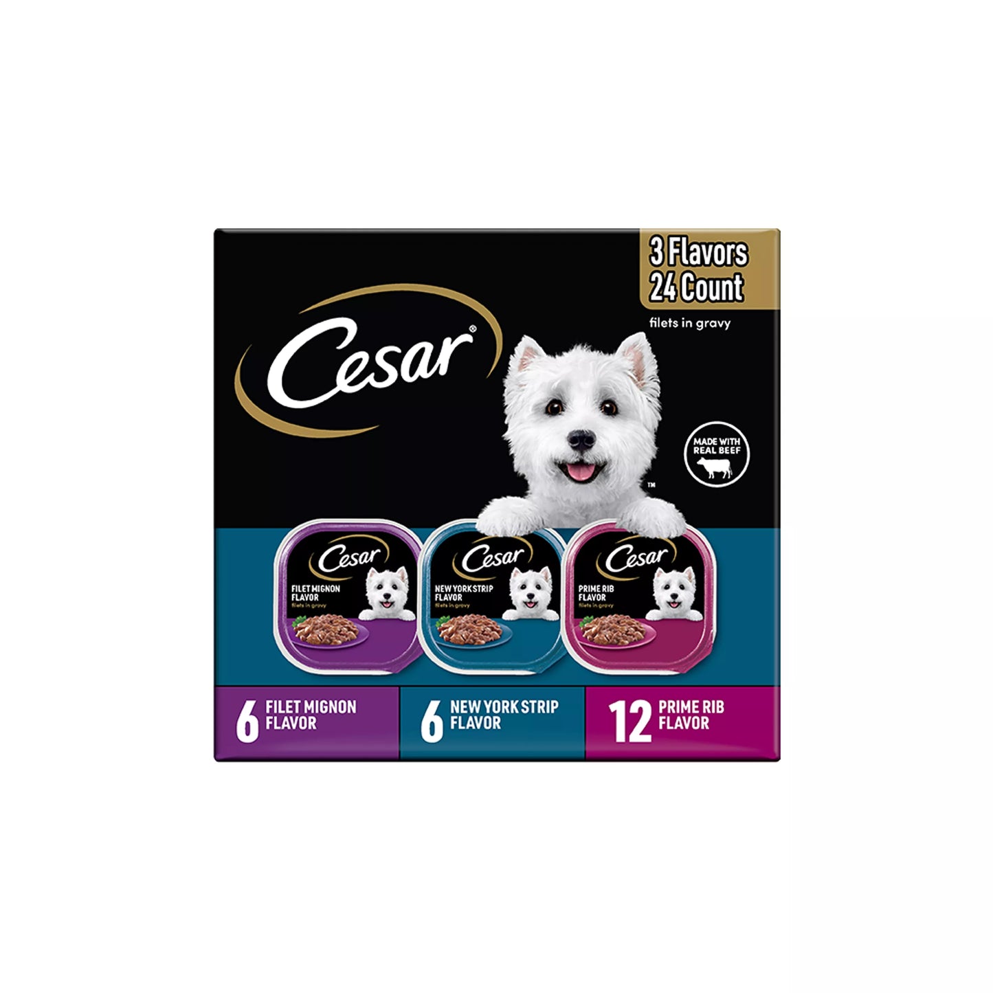 Cesar® Classics Adult Wet Dog Food - Filets in Gravy , 24 Count