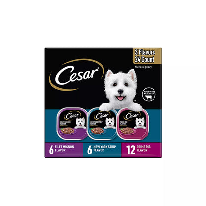 Cesar® Classics Adult Wet Dog Food - Filets in Gravy , 24 Count