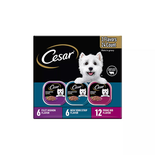 Cesar® Classics Adult Wet Dog Food - Filets in Gravy , 24 Count