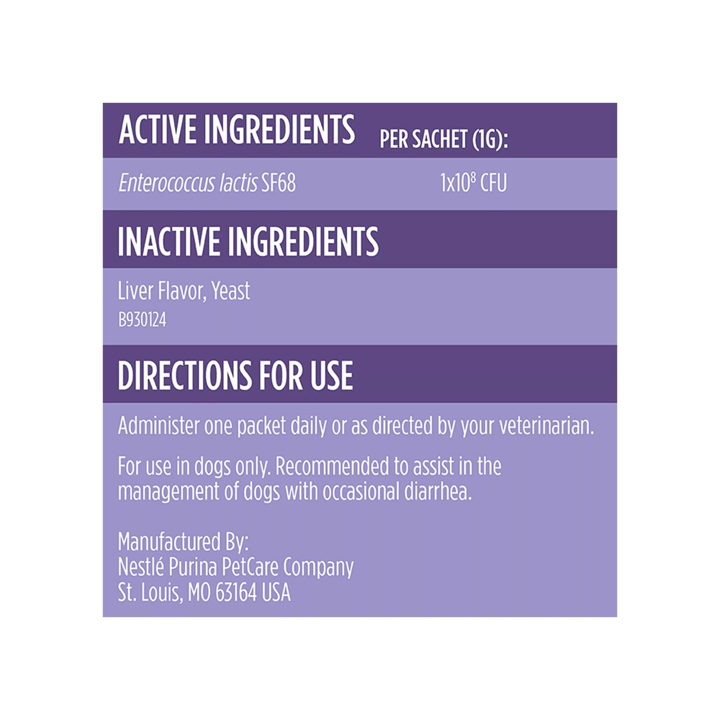 Purina® Pro Plan® Veterinary Supplements FortiFlora-Probiotic Powder Supplement for Dogs - 30 Count