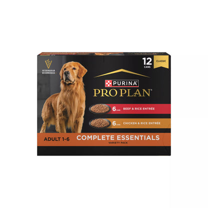 Purina® Pro Plan Complete Essentials Adult Wet Dog Food - Variety Pack, 13 Oz, 12 Count