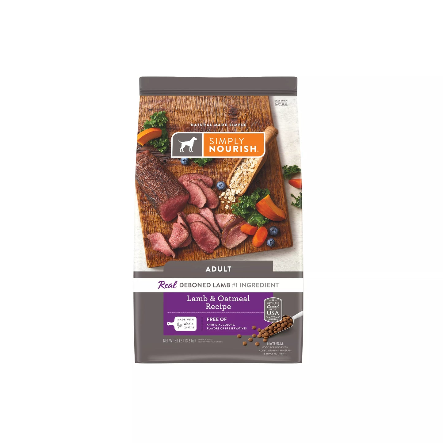 Simply Nourish® Original Adult Dry Dog Food - Lamb & Oatmeal