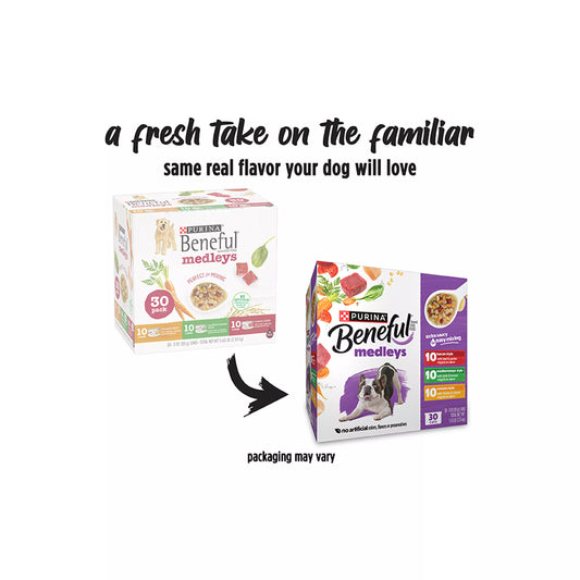 Purina® Beneful® Medleys Adult Dog Wet Food - 3 Oz, 30 Count