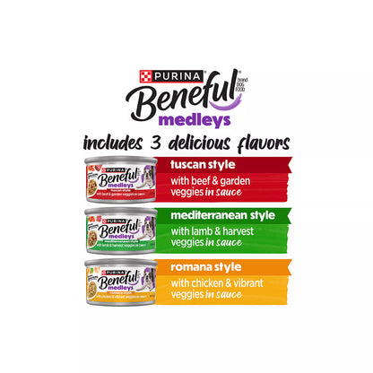 Purina® Beneful® Medleys Adult Dog Wet Food - 3 Oz, 30 Count