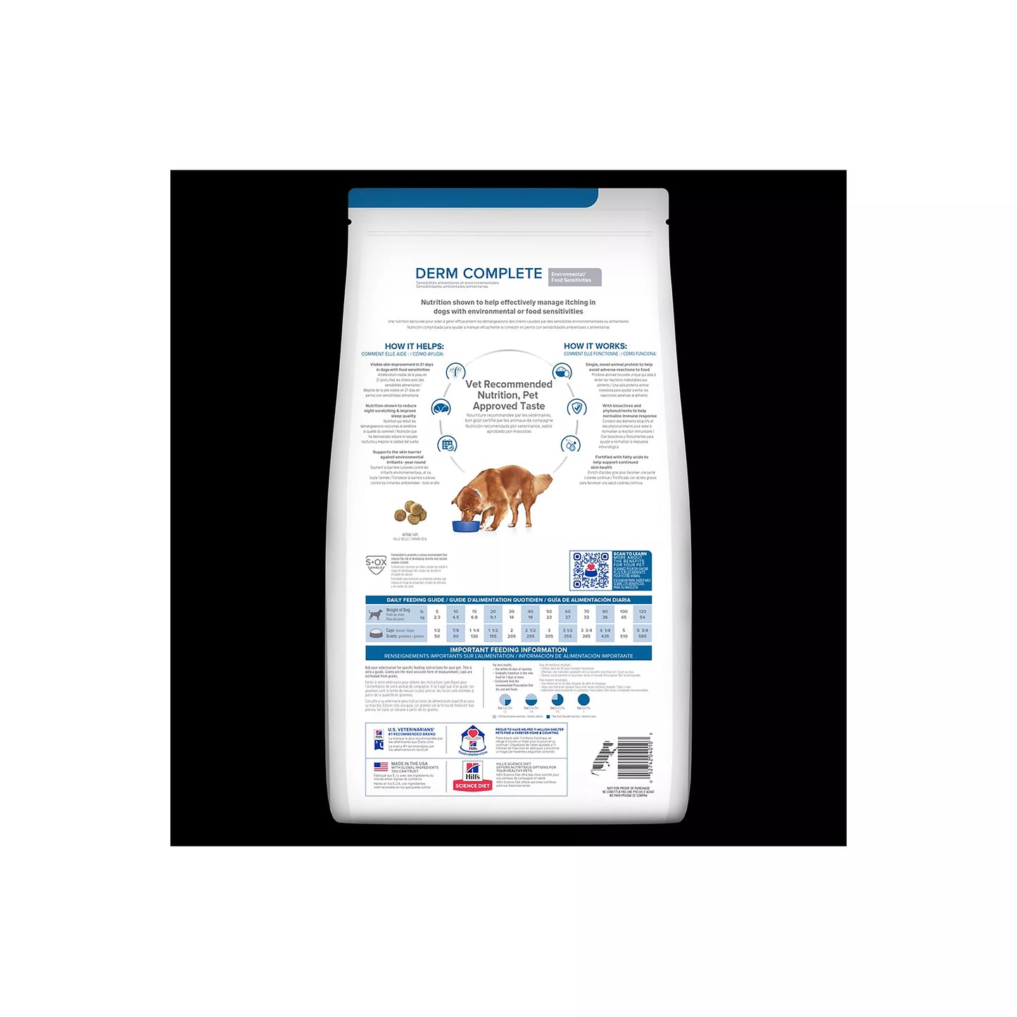 Hill's® Prescription Diet® Derm Complete Skin & Food Sensitivities Adult Dry Dog Food