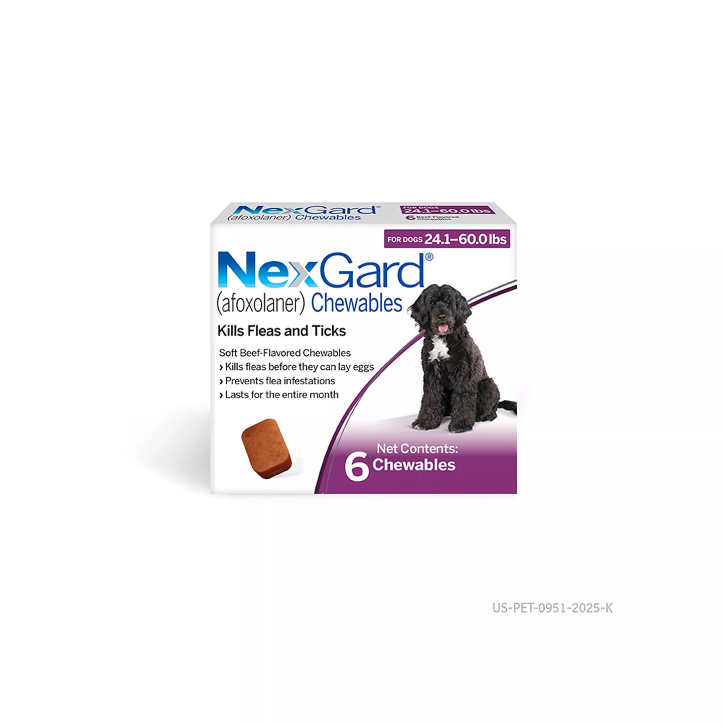 NexGard Chewable Tablets for Dogs 24.1 - 60.0 lbs