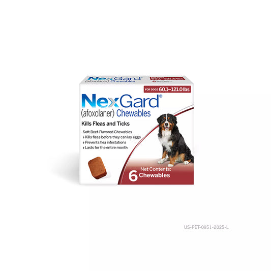 NexGard Chewable Tablets for Dogs 60.1-121 lbs