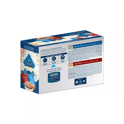 Blue Buffalo® Delectables Variety Pack Adult Dog Food Topper - Chicken & Beef, 3 oz, 12 Count