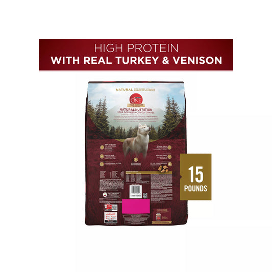 Purina ONE® True Instinct Adult Dry Dog Food - High-Protein, Natural, Turkey & Venison