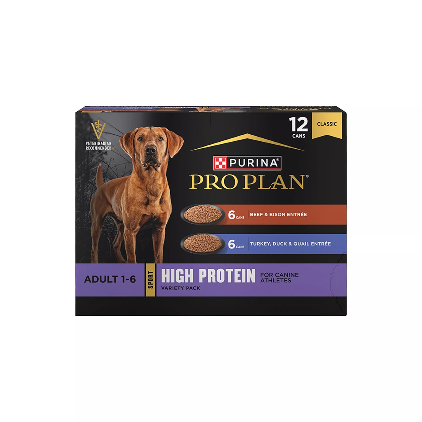 Purina Pro Plan Sport High Protein Variety Pack Adult Wet Dog Food - 13 Oz, 12 Count