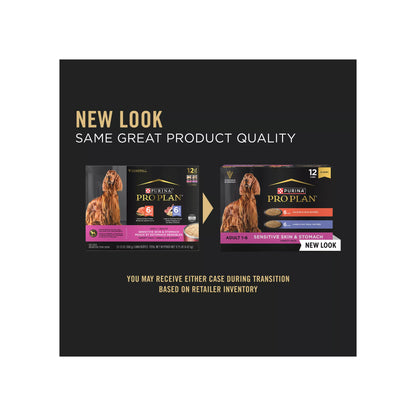 Purina® Pro Plan Sensitive Skin & Stomach Adult Wet Dog Food - Pate, Variety Pack, 13 Oz, 12 Count