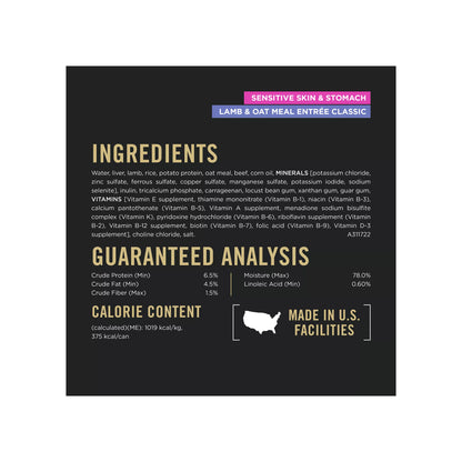 Purina® Pro Plan Sensitive Skin & Stomach Adult Wet Dog Food - Pate, Variety Pack, 13 Oz, 12 Count