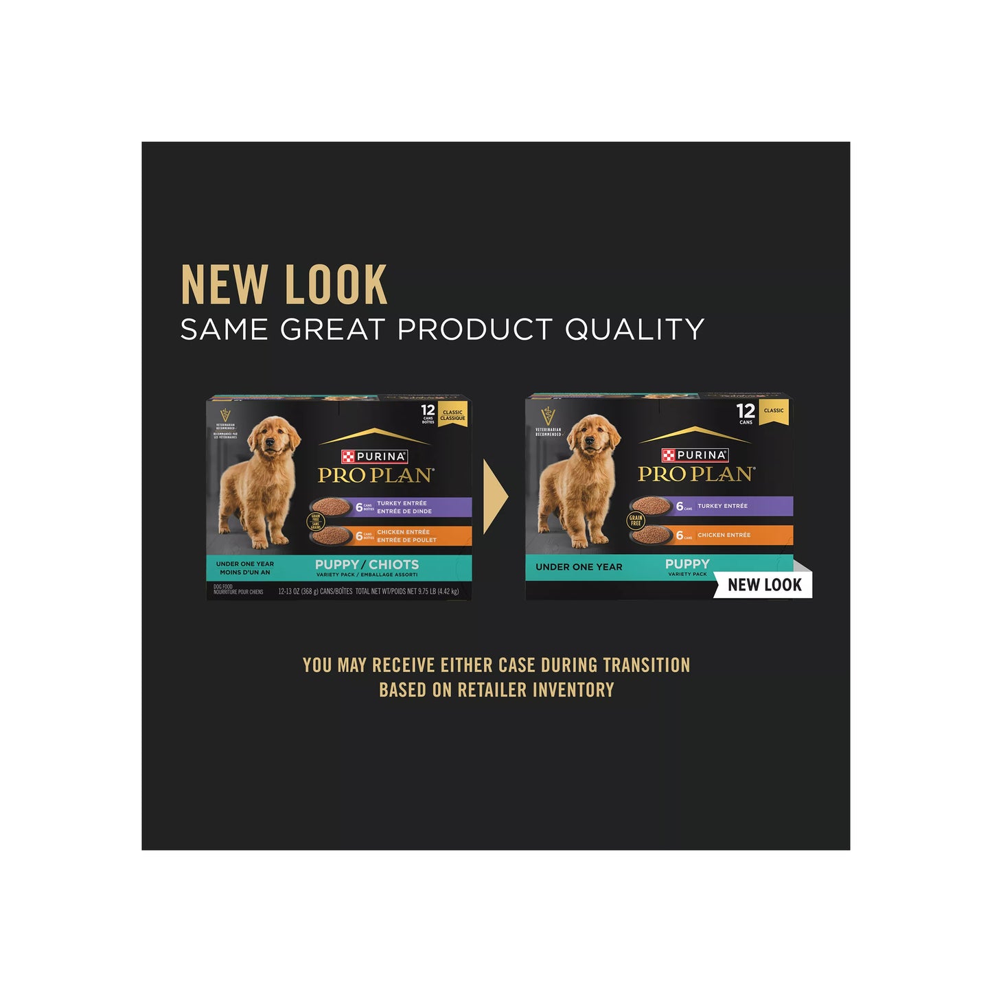 Purina Pro Plan Development Variety Pack Puppy Wet Dog Food - Grain Free, 13 oz, 12 Count