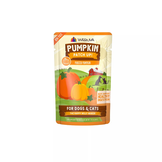 Weruva Pumpkin Patch Up! Supplement for Cats and Dogs - Digestive Support, Pureed Pumpkin, 1.05 OZ