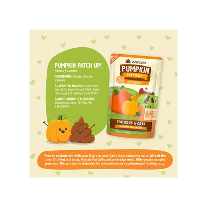 Weruva Pumpkin Patch Up! Supplement for Cats and Dogs - Digestive Support, Pureed Pumpkin, 1.05 OZ