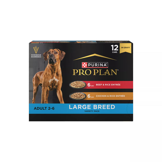 Purina Pro Plan Specialized Large Breed Variety Pack Adult Wet Dog Food - 13 oz, 12 Count