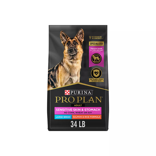 Purina Pro Plan Sensitive Skin & Stomach Large Breed Adult Dry Dog Food - Salmon & Rice