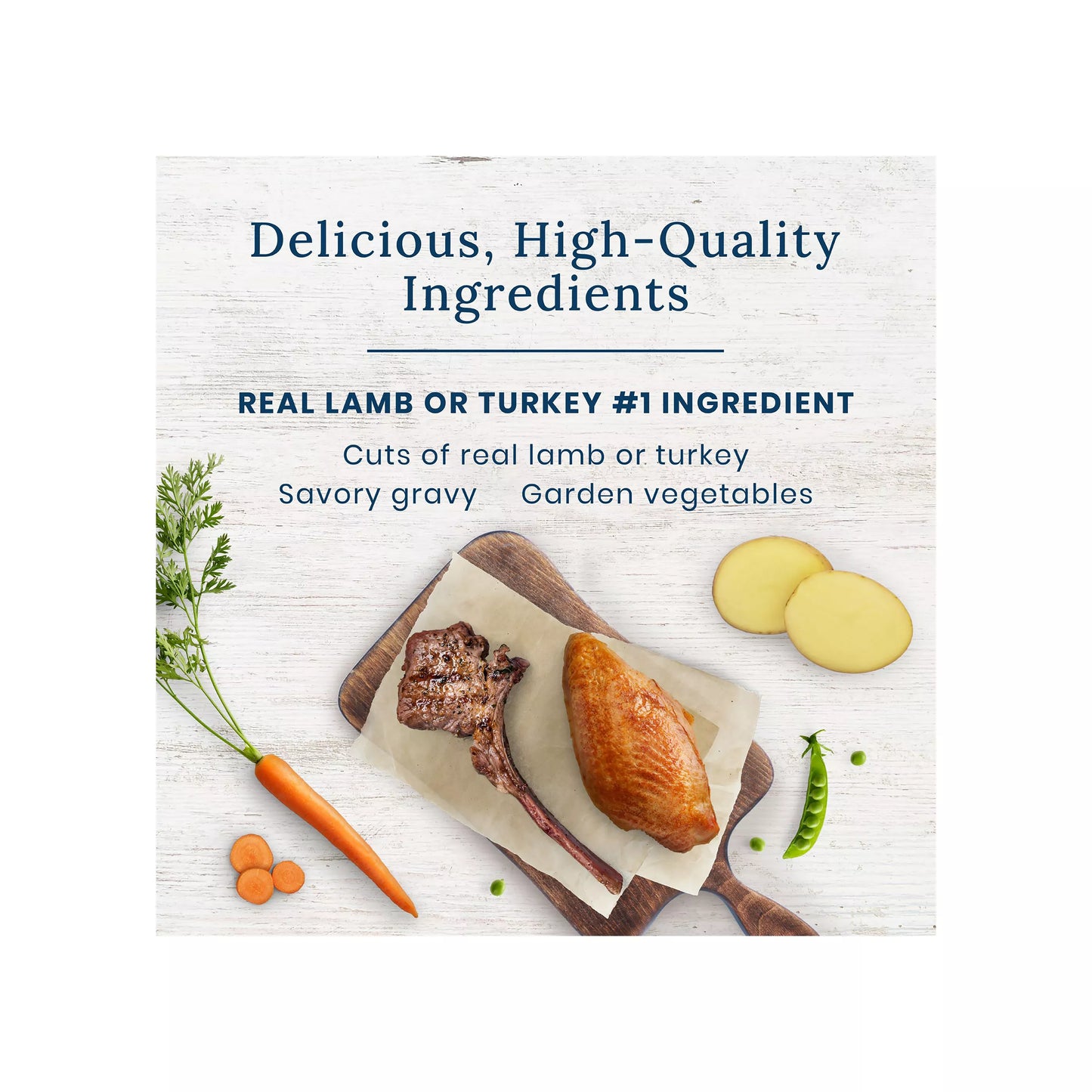 Blue Buffalo Delectables Variety Pack Adult Dog Food Topper - Lamb & Turkey, 3 oz, 12 Count