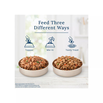 Blue Buffalo Delectables Variety Pack Adult Dog Food Topper - Lamb & Turkey, 3 oz, 12 Count