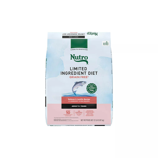 Nutro Natural Choice Limited Ingredient Adult Dog Food - Grain Free, Salmon & Lentils Recipe