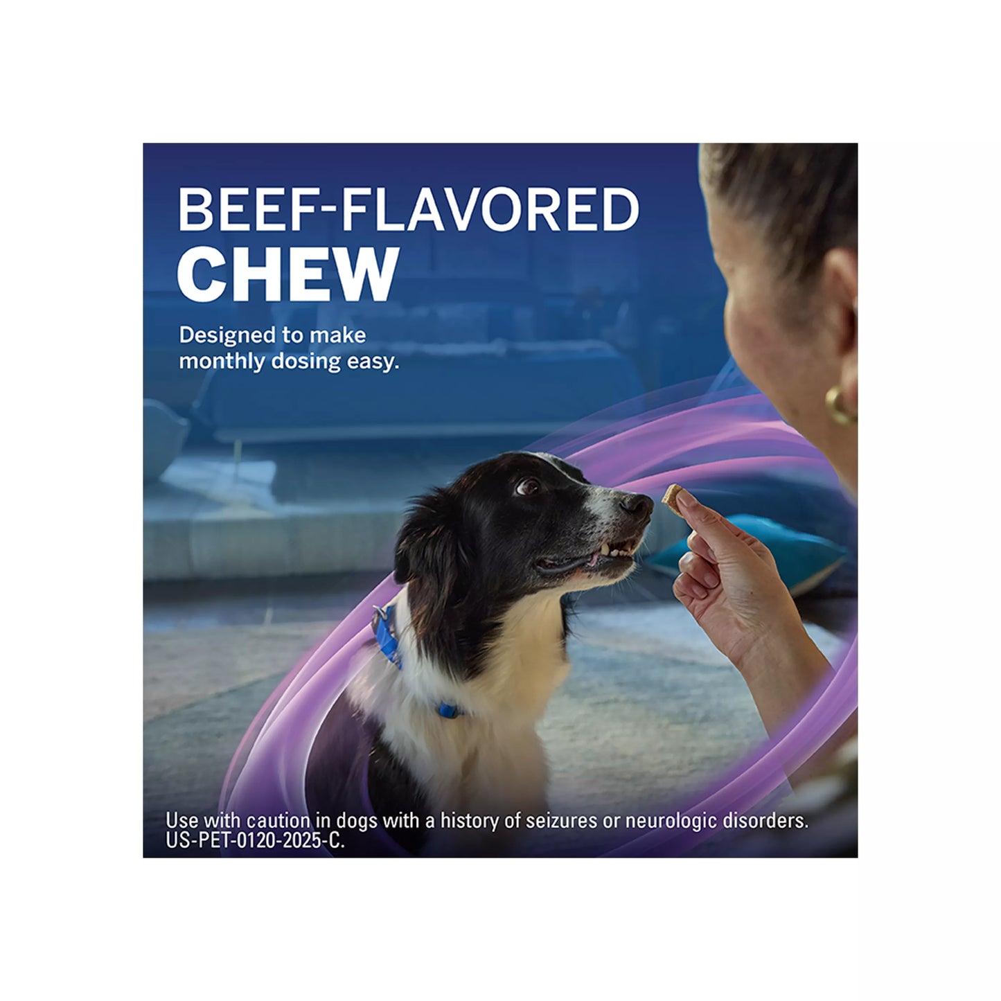 NexGard Plus Chewable Tablets for Dogs - 33.1-66 lbs, Purple Box