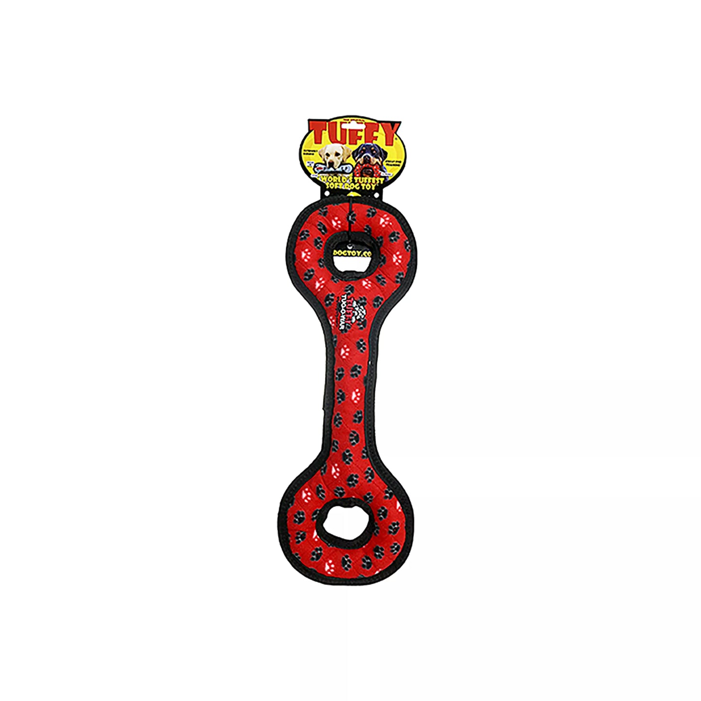 TUFFY® Ultimate Tug-O-War Red Paw Dog Toy