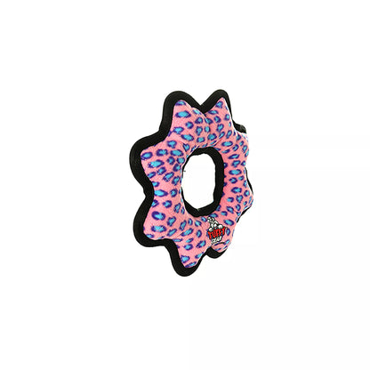 TUFFY® Ultimate Gear Ring Pink Leopard Dog Toy