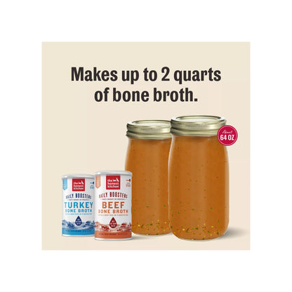 The Honest Kitchen Daily Boosters Dehydrated Bone Broth All Life Stages Dog Food Topper - Beef