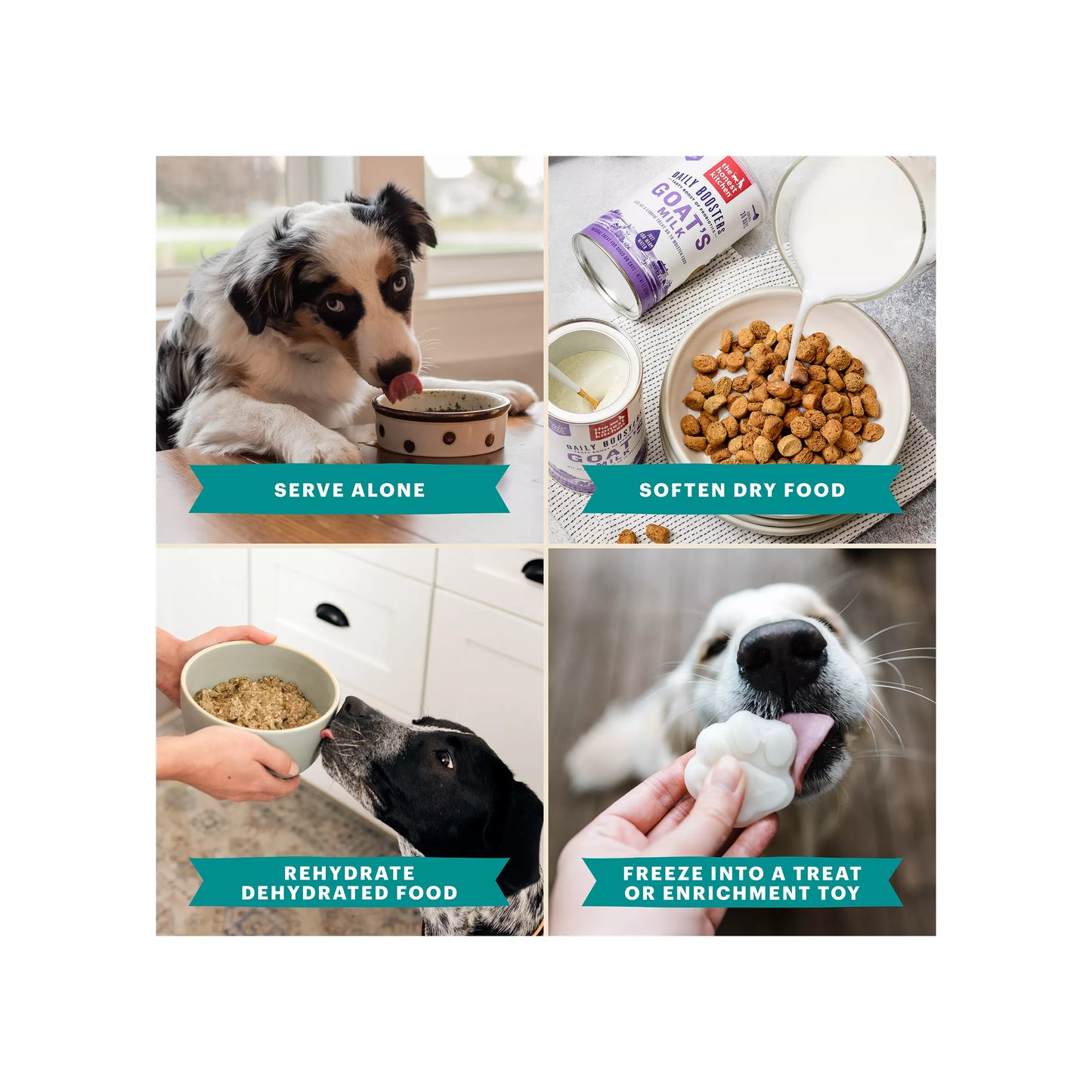 The Honest Kitchen Daily Boosters Dehydrated Bone Broth All Life Stages Dog Food Topper - Beef
