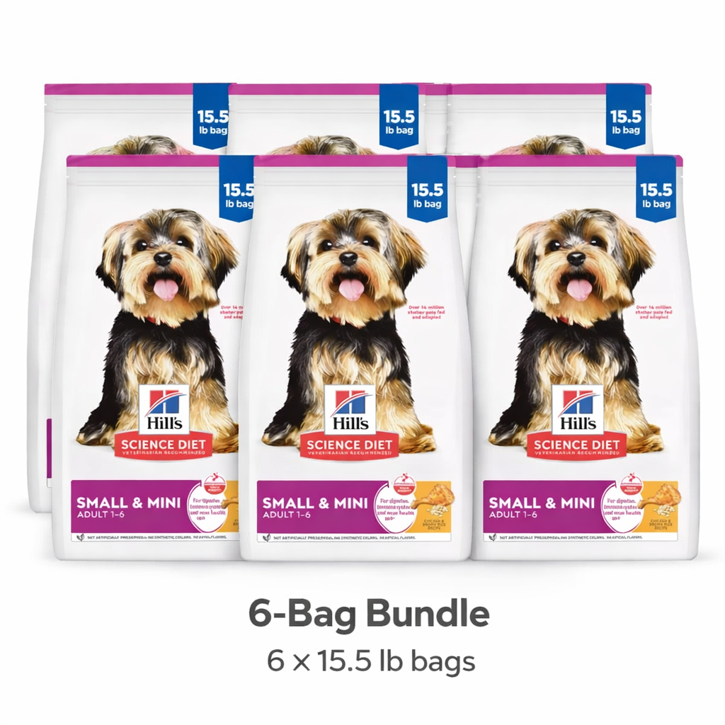 6-Bag Bundle Hill's® Science Diet® Small & Mini Adult Dry Dog Food - Chicken & Brown Rice