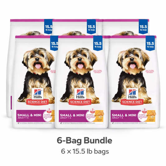 6-Bag Bundle Hill's® Science Diet® Small & Mini Adult Dry Dog Food - Chicken & Brown Rice